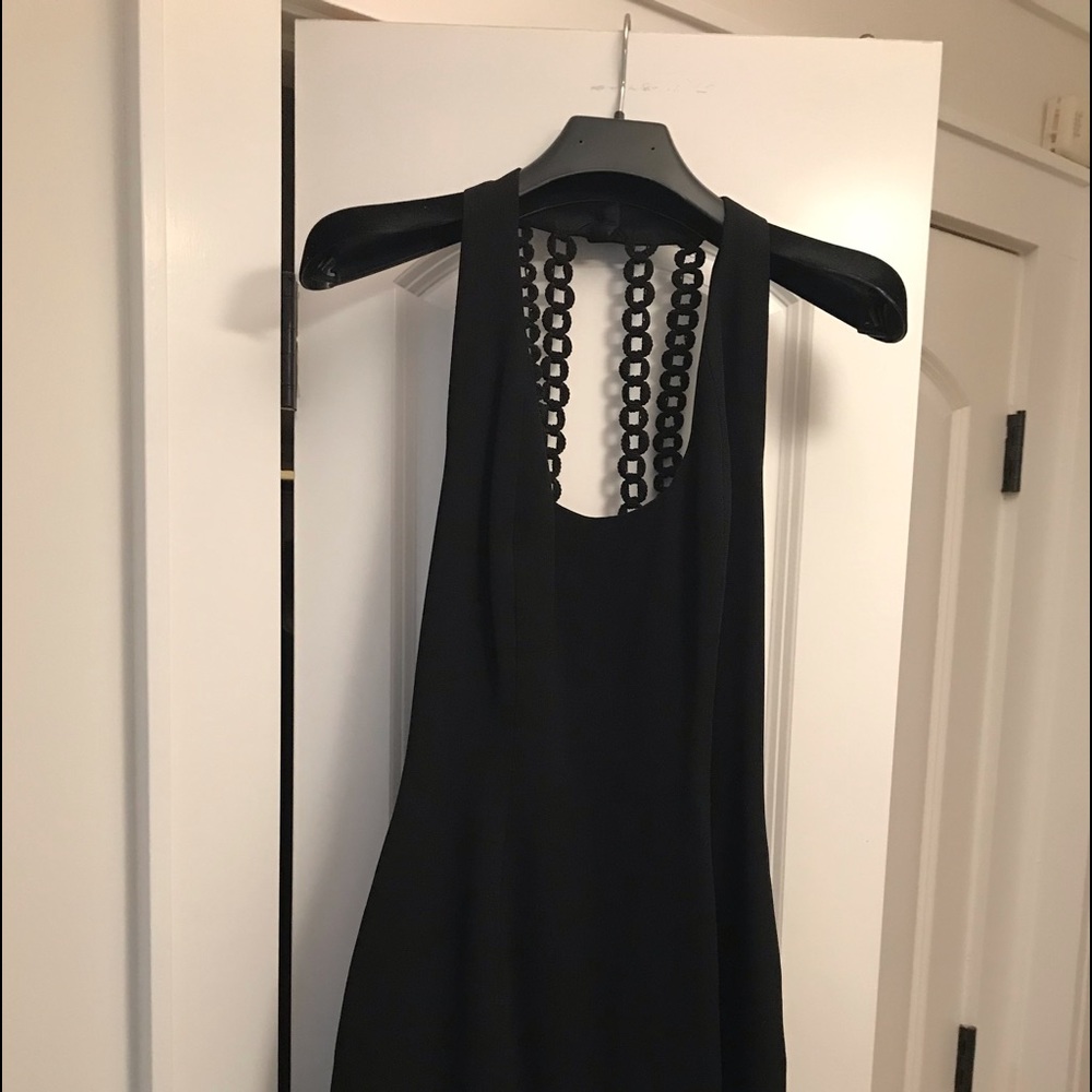 nicole miller black halter dress Nicole Miller Bow-detail Halterneck Dress